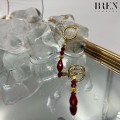 Red Drop Earrings